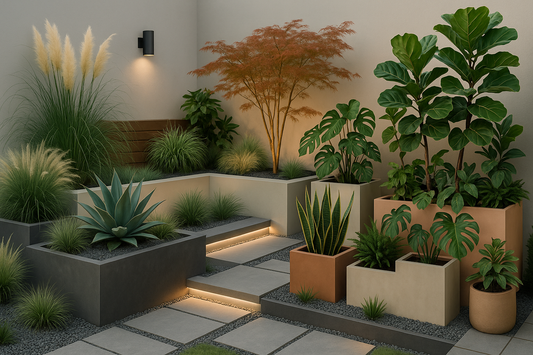 Cover trending styles, colors, and plant choices for modern gardens.