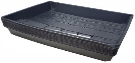 10 Plant Growing Trays (WITH Drain Holes) - 20" x 10" - Perfect Garden Seed Starter Grow Trays: for Seedlings, Indoor Gardening, Growing Microgreens, Wheatgrass & More - Soil or Hydroponic-VerdiqueGarden