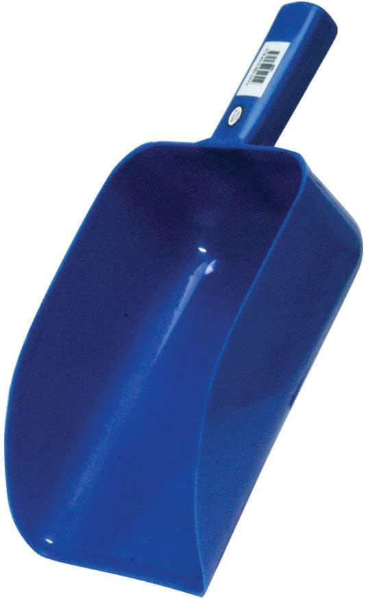 Jeffers Feed Scoop for Horses, Livestock, Pets, Chickens, Goats – 5 Pint 2.5 Quart Heavy-Duty Plastic Grain Scoop – Durable Farm Tool for Animal Feed, Barn, Stable, Garden, Dog Food - Blue-VerdiqueGarden