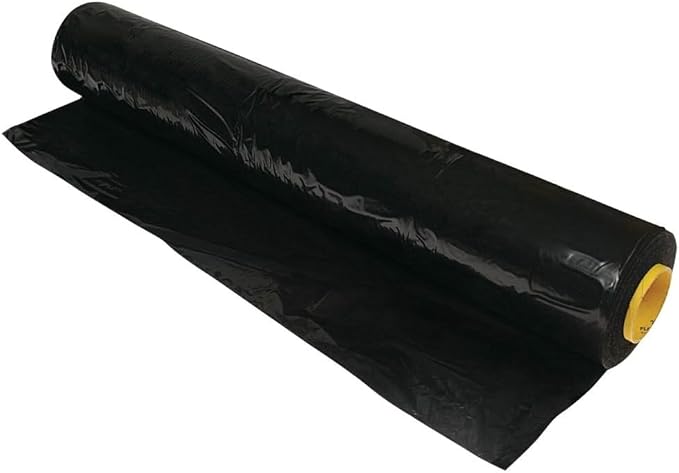 Farm Plastic Supply - Poly Mulch Black Plastic Sheeting - Mulch, Black Plastic, Mulch, Poly Mulch (4 mil - 3' x 100')-VerdiqueGarden