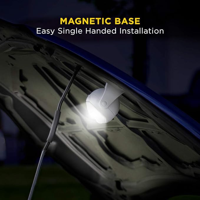 Limitless Innovations Lumenology Portable LED Motion Sensor Light Provides 148 Lumens with a 13 ft Detectable Range and Flexible Tripod Base with Magnetic Option – Indoor/Outdoor (White)-VerdiqueGarden