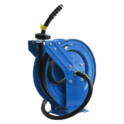 OilShield Oil Transfer Fuel Hose Reel 2 x 3/4 Male NPT-VerdiqueGarden