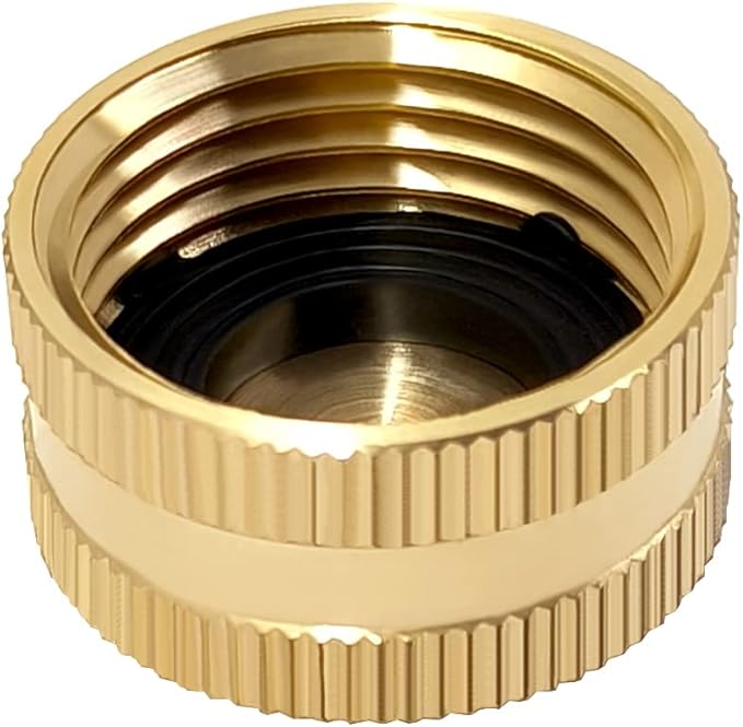 Hooshing 6PCS Garden Hose Cap 3/4 Inch Hose Female End Cap Spigot Cap Adapter with Washers Garden Hose Female Fitting Cap-VerdiqueGarden