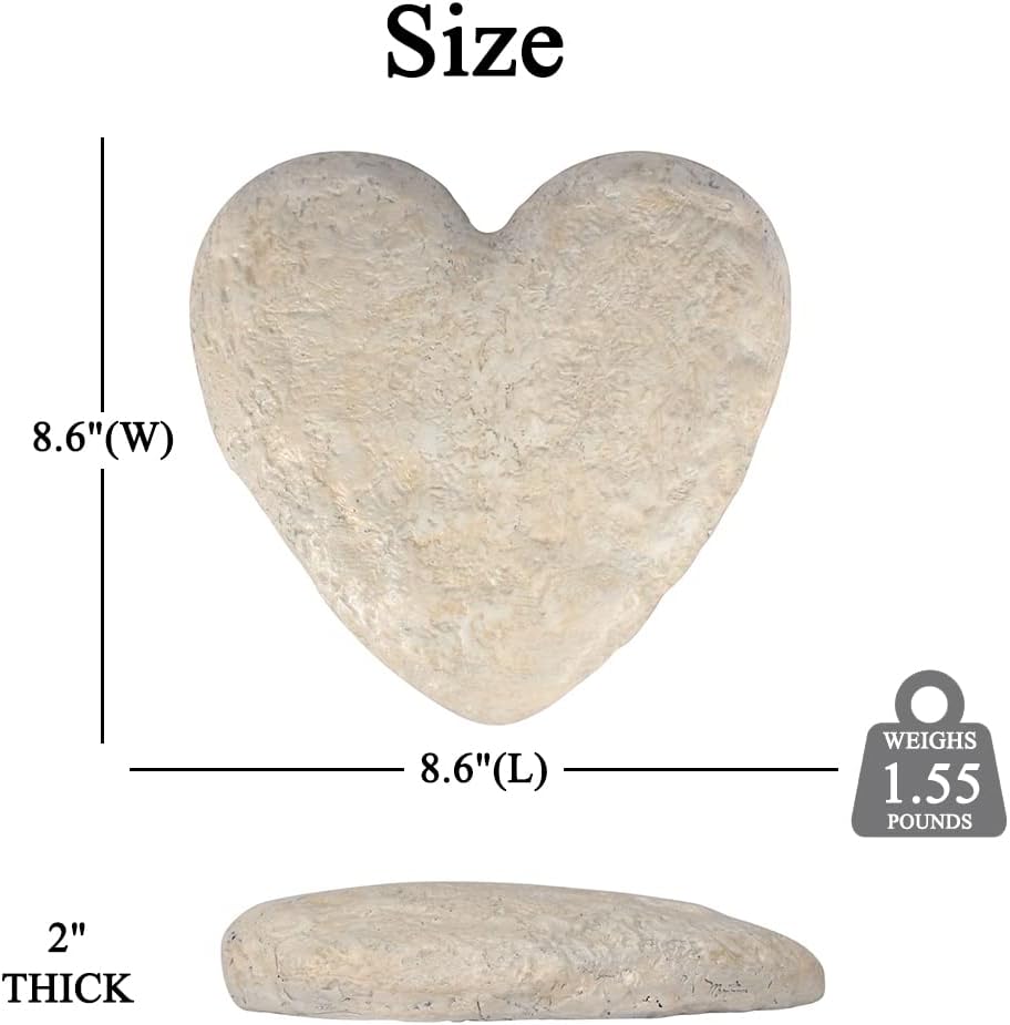 Personalized Garden Memorial Stones Engraved Rocks with Any Message, Decorative Grave Memorial Plaques Rocks for Loved Ones Outside Cemetery Decoration, Resin, 8.6" x 8.6"-VerdiqueGarden