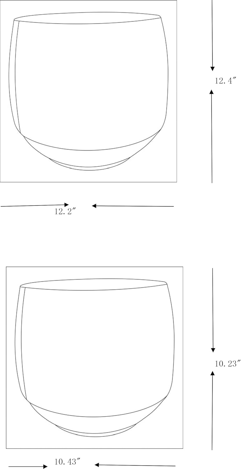 Mark&Day Planters, Slivnitsa Traditional Taupe Planter, Decorative Home Decor Accents for Living Room Bedroom Kitchen Office (10" H x 10" W x 10" D)-VerdiqueGarden