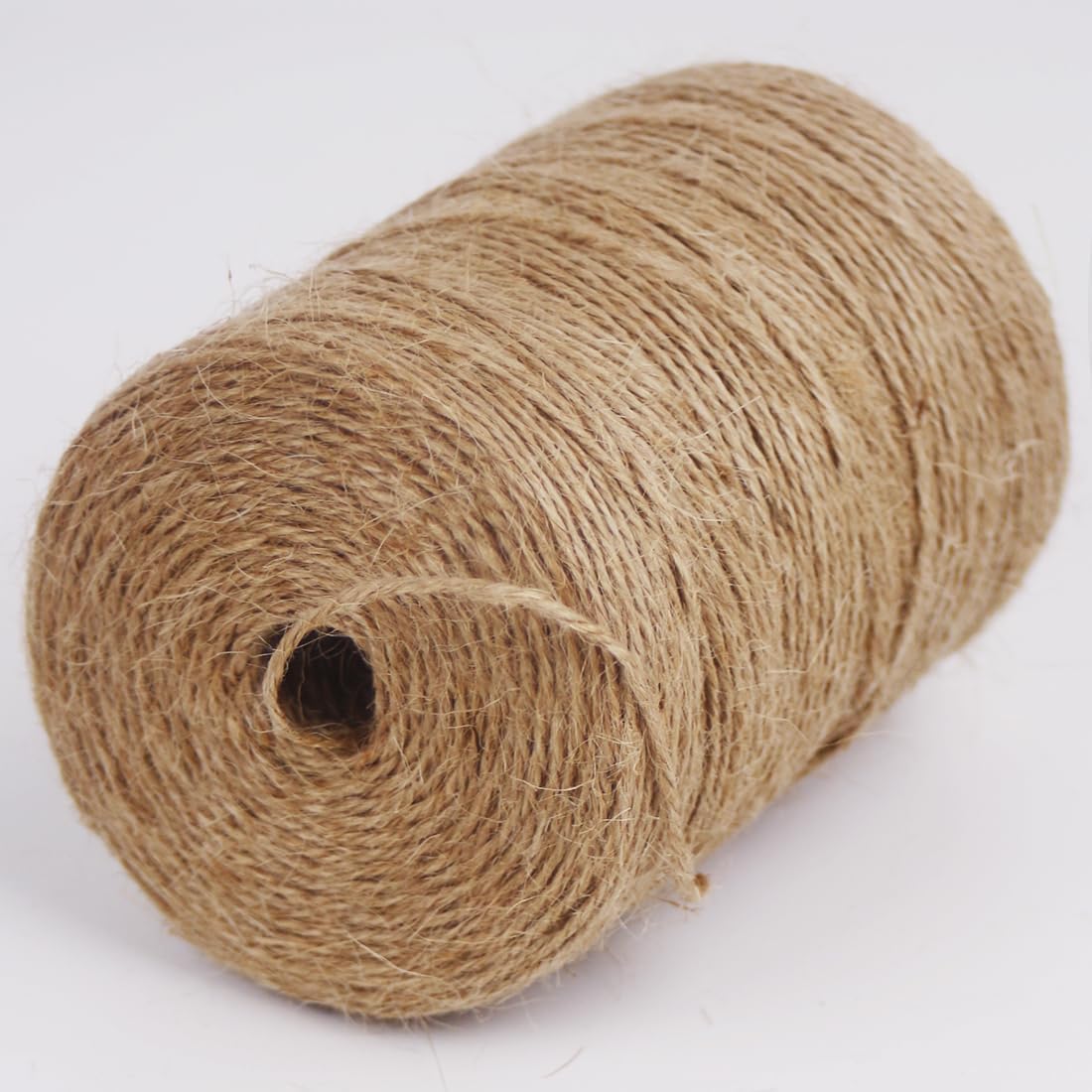 PerkHomy Natural Jute Twine 1800 Feet Long Twine String for Crafts Gift Wrapping Packing Gardening Crochet Knitting Macrame Decor (800 FT * 2mm (3Ply))-VerdiqueGarden