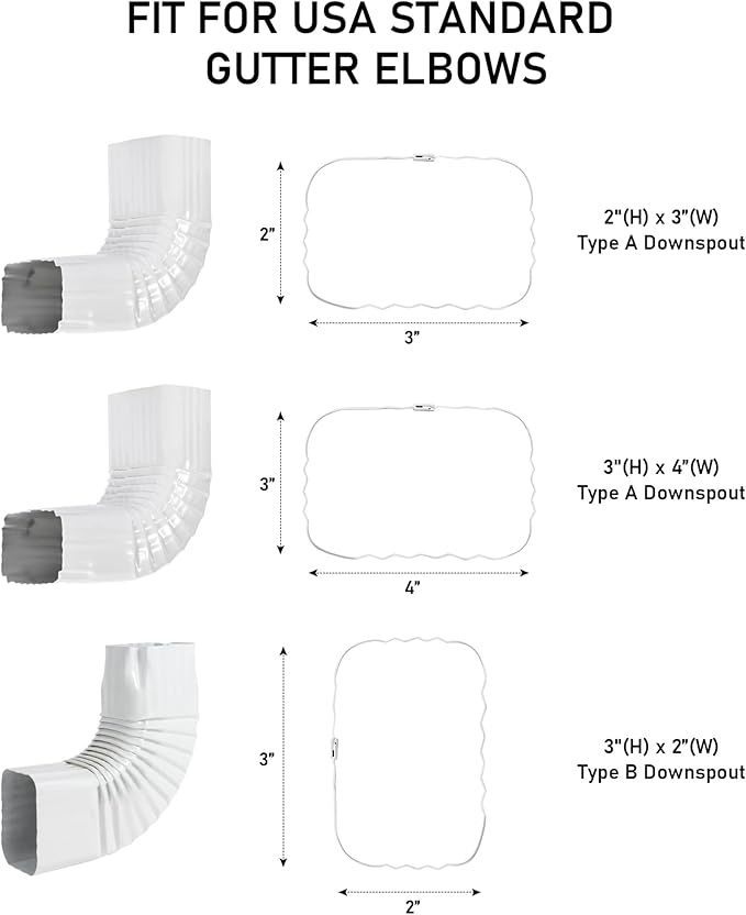 Elenon Playful Frog Decorative Gutter Downspout Extension Statue, Animal Gutter Guardian Rain Downspout Extender, Garden Splash Block Outdoor Sculpture for 3" × 4" Down Spouts Decor-VerdiqueGarden