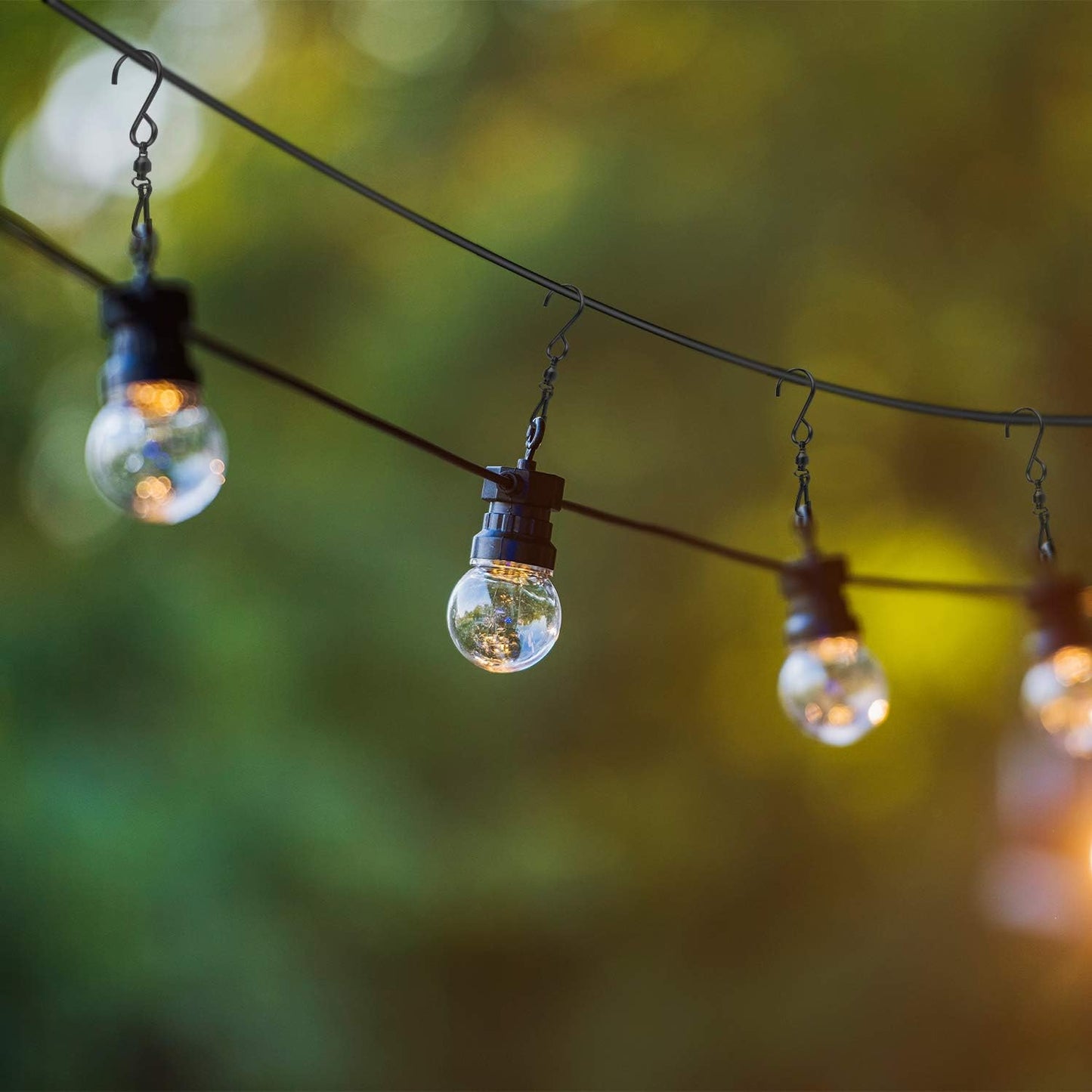 KUUQA 20 Pack Swivel Hooks Clips Wind Spinner S Hook Clips Hanging Wind Chimes Crystal Twisters Party Supplies (Black)-VerdiqueGarden