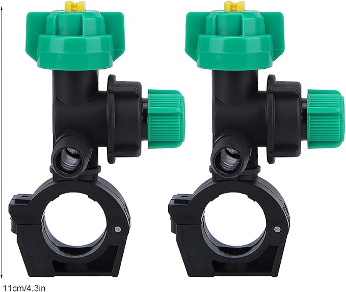 Misting Nozzles, External Thread Agricultural Sprayer Fan Shaped Spraying Nozzle, Hose Drip Irrigation Sprayer Nozzle for Agriculture, 2 Pcs-VerdiqueGarden