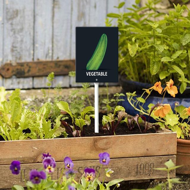 Eveokoki Aluminum Seed & Plant Labels - Plant Markes for Seedlings-Plant Tags for Pots - Garden Signs for Vegetable - Durable Markers for Plants Outdoor Waterproof - Garden Decor for Farmhouse-VerdiqueGarden