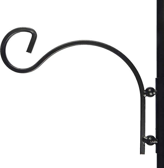 Ashman Deluxe Bird Feeding Station (2 Pack) for Outside - Multi Feeder Pole Stand Kit With 4 Hangers, Bath and 3 Prong Base for Attracting Wild Birds - 22 Inch Wide x 92 Inch Tall-VerdiqueGarden