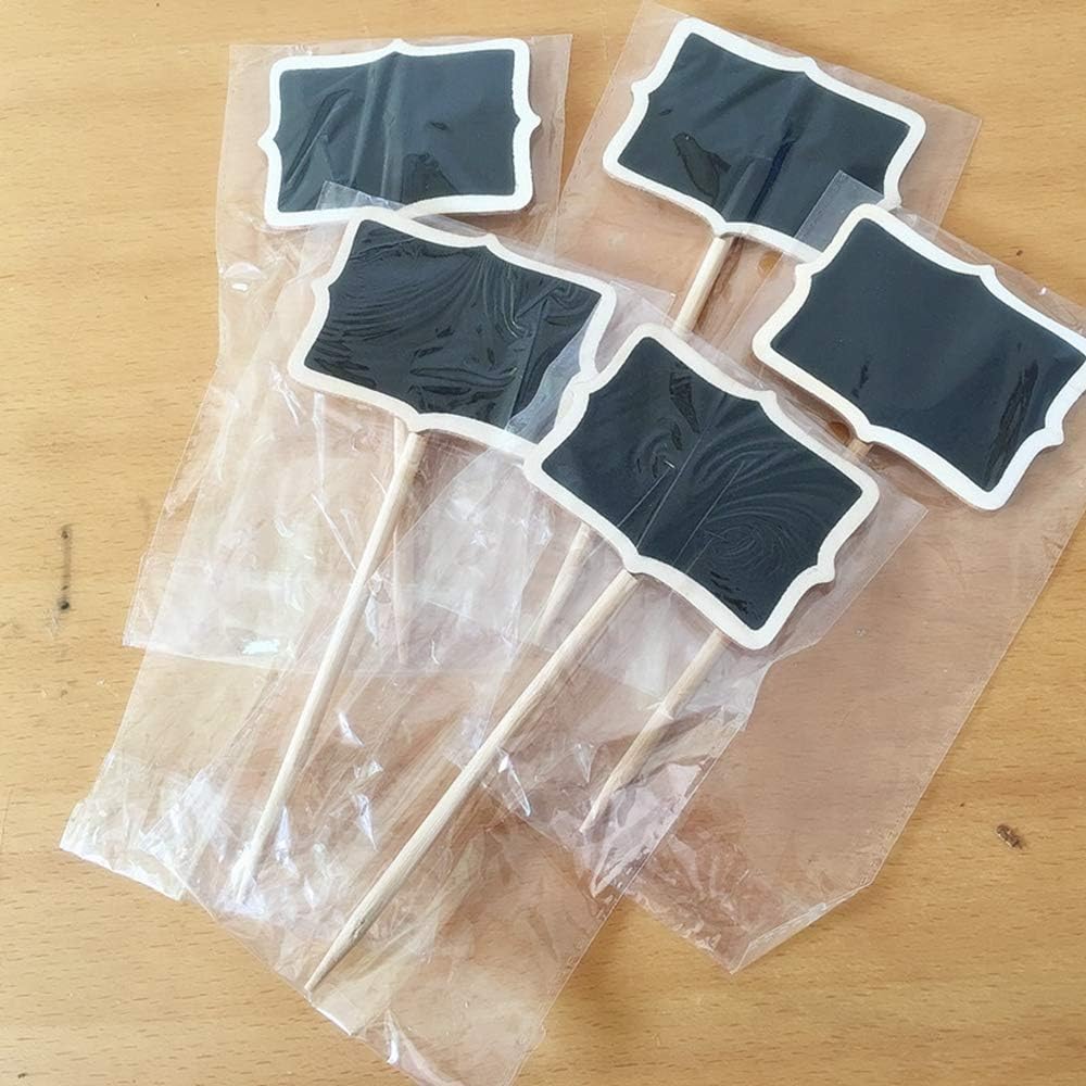 XIAN 10pcs Plant Labels, Garden Markers for Plants Outdoor, Waterproof, Reusable, Wooden, T-Shape-VerdiqueGarden