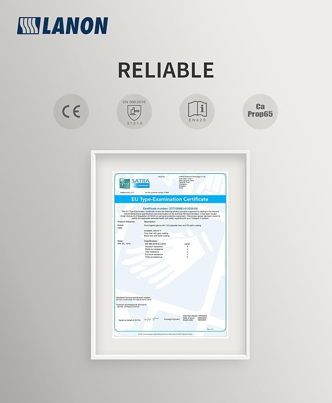 LANON 12 Pairs Safety Work Gloves, Mechanic Working Gloves for Men, PU Coated, Seamless Knit, Lightweight, Black, XL-VerdiqueGarden