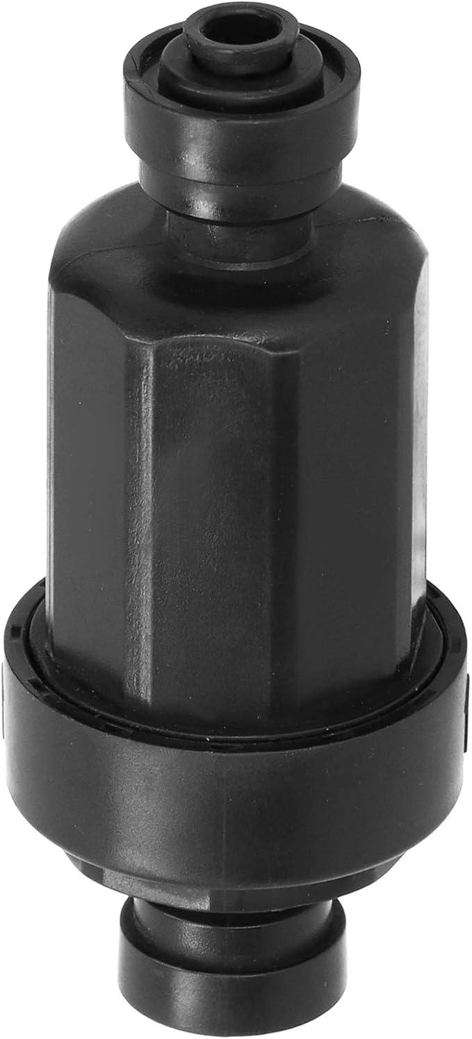 1/4in Irrigation Filter with Stainless Steel Strainer Quick Connect Filtration System for Courtyards Gardens Agriculture Black 3.9x1.6in-VerdiqueGarden