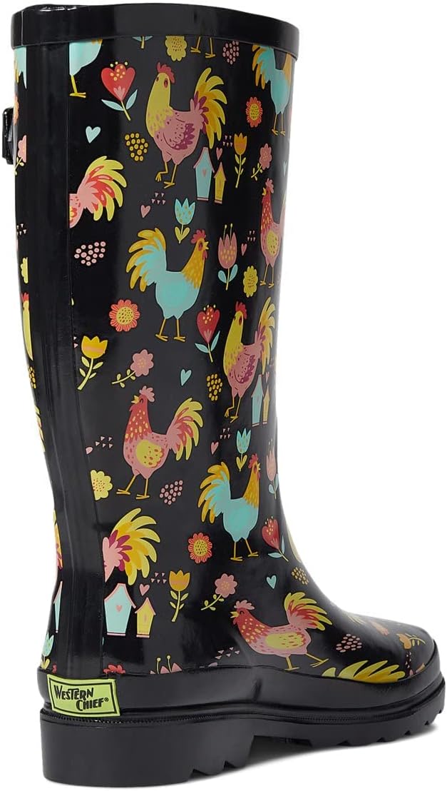 Western Chief Women's Tall Waterproof Rain Boot Outdoor Garden Shoes-VerdiqueGarden
