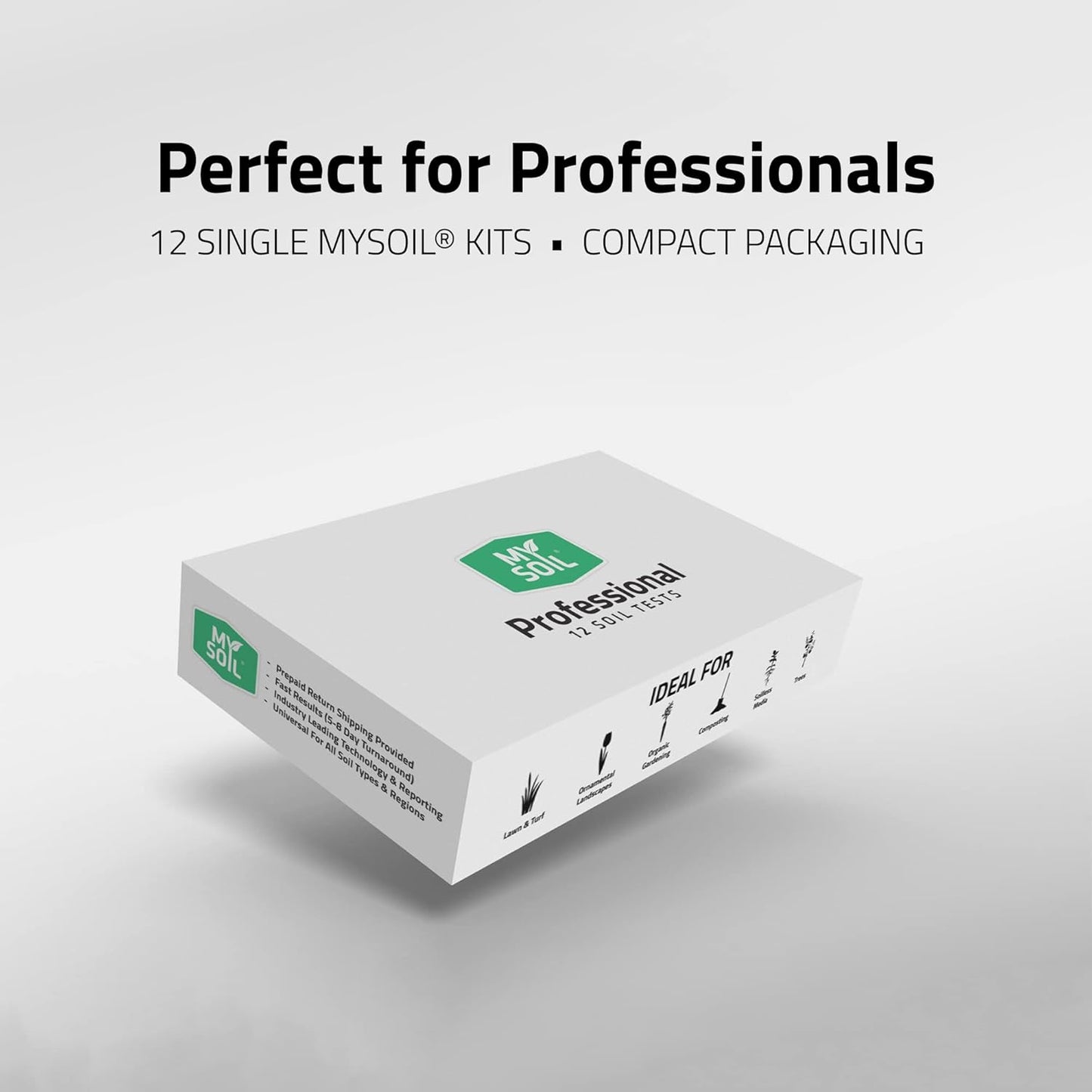 MySoil Soil Test Kit 12 Pack, Grow The Best Lawn & Garden, Complete & Accurate Nutrient and pH Analysis with Recommendations Tailored to Your Soil and Plant Needs-VerdiqueGarden