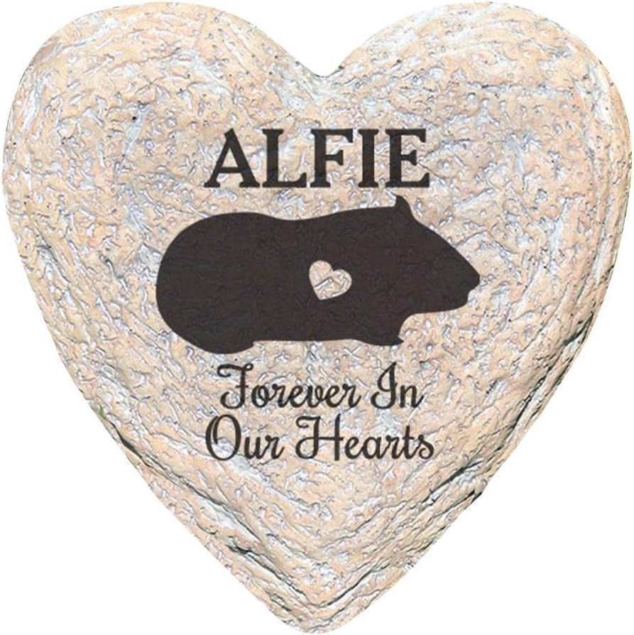 GiftsForYouNow Engraved Assorted Animals with Heart Memorial Heart Garden Stone, Pig Our-VerdiqueGarden