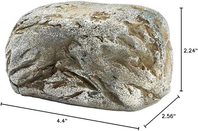 Hide-A-Key Fake Rock Security Safe Storage,Looks and Feels Like a Real Rock Spare Key,Safely Hiking Your Spare Key Outdoor,Yard or Garden Diversion Safes,Outdoor Statue.-VerdiqueGarden