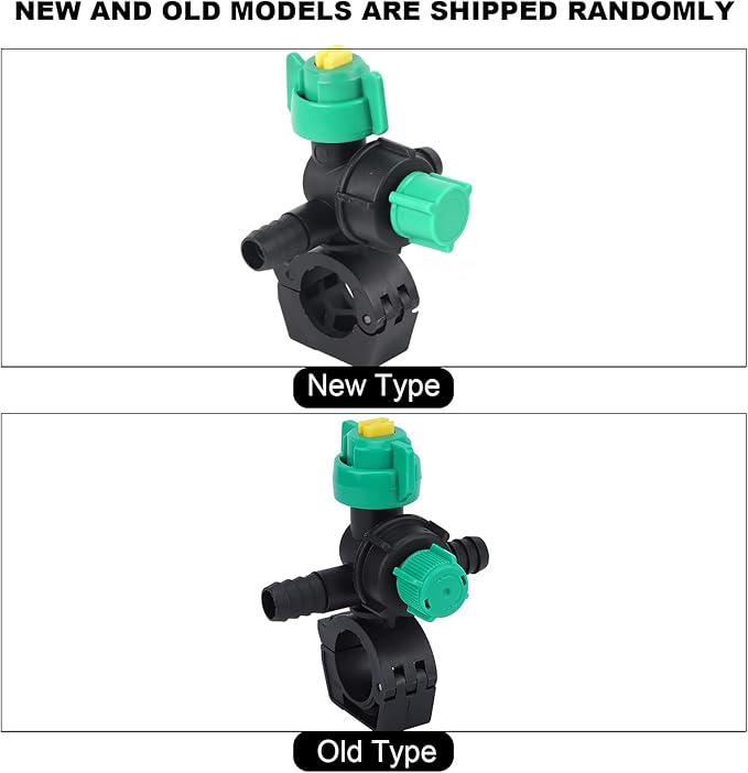 Misting Nozzles, External Thread Agricultural Sprayer Fan Shaped Spraying Nozzle, Hose Drip Irrigation Sprayer Nozzle for Agriculture, 2 Pcs-VerdiqueGarden