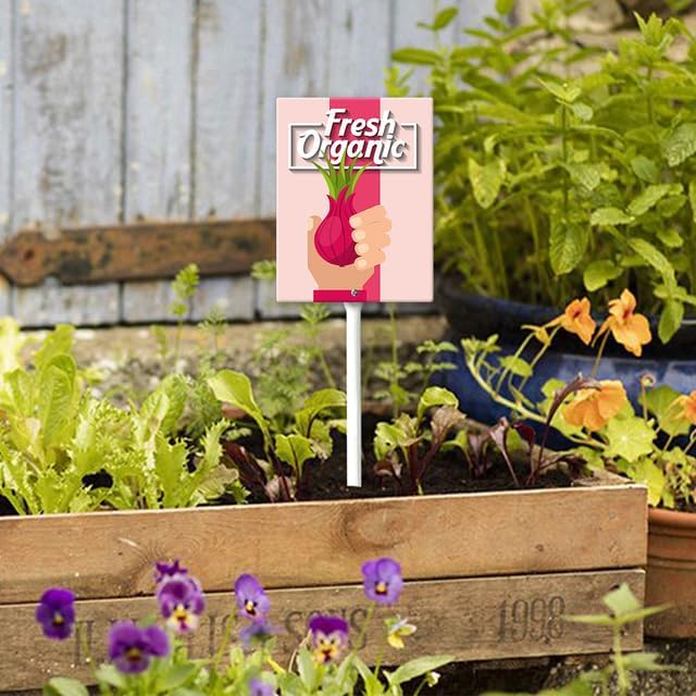 Eveokoki Aluminum Seed & Plant Labels - Plant Markes for Seedlings-Plant Tags for Pots - Garden Signs for Vegetable - Durable Markers for Plants Outdoor Waterproof - Garden Decor for Farmhouse-VerdiqueGarden