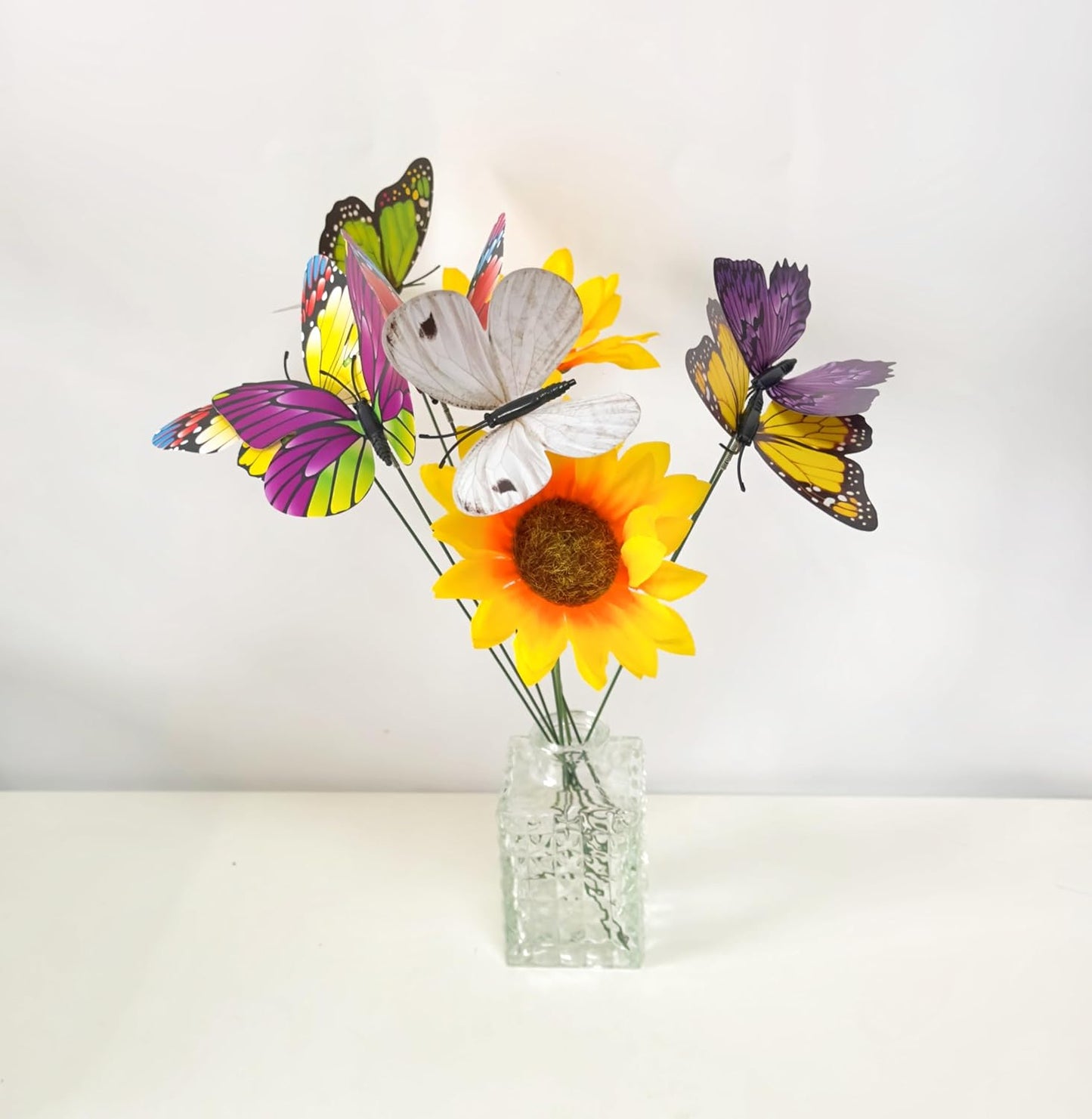 20pc Butterfly Stakes, 9.8in 3D Butterfly Garden Ornaments - Patio Decor for Indoor, Outdoor, Yard & Christmas-VerdiqueGarden