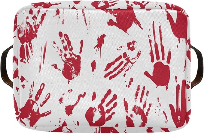 Skull Hand Rectangular Storage Basket Organizer Bin Shelf Baskets For Clothes Gifts For Home Office Dorm-VerdiqueGarden