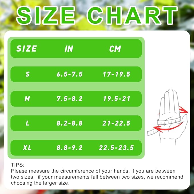 HANDLANDY Leather Work Gloves for Men & Women, Reinforced Durable Garden Gloves, Cowhide Working Glove for Gardening-VerdiqueGarden