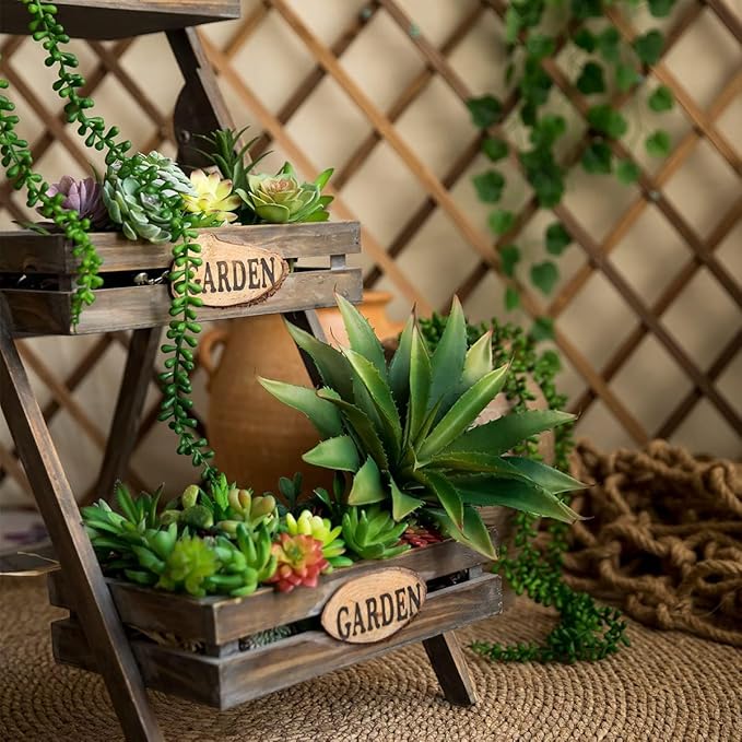 JUSTOYOU Large 12.5" Artificial Succulents Aloe Plants Real Touch Fake Flowers Unpotted for Home Wedding Festival Arrangement (1, Green)-VerdiqueGarden