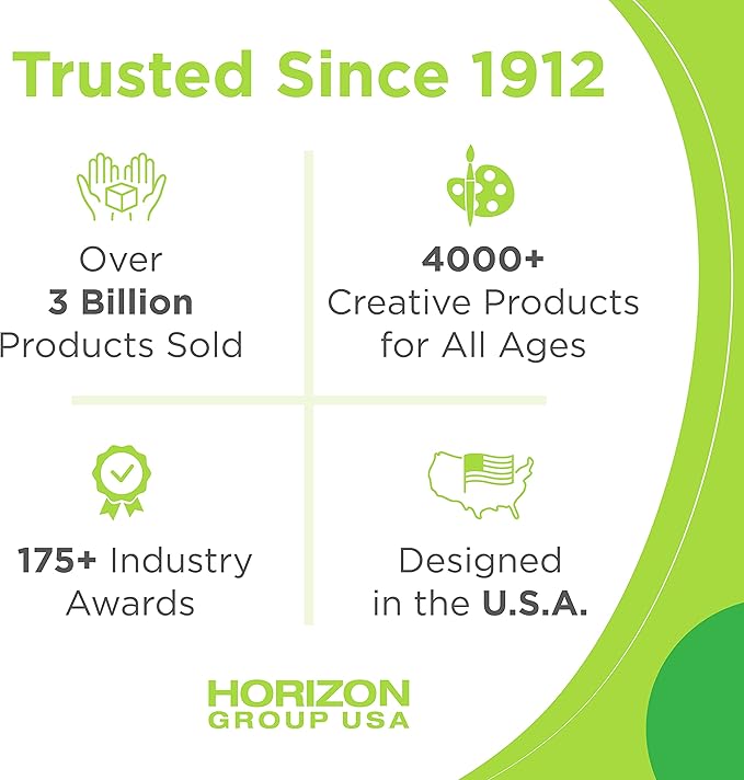 Creative Roots Paint Your Own Unicorn by Horizon Group USA, DIY Unicorn Coloring Kit, Includes 6 Paint Pots & Paint Brush, Multicolor-VerdiqueGarden