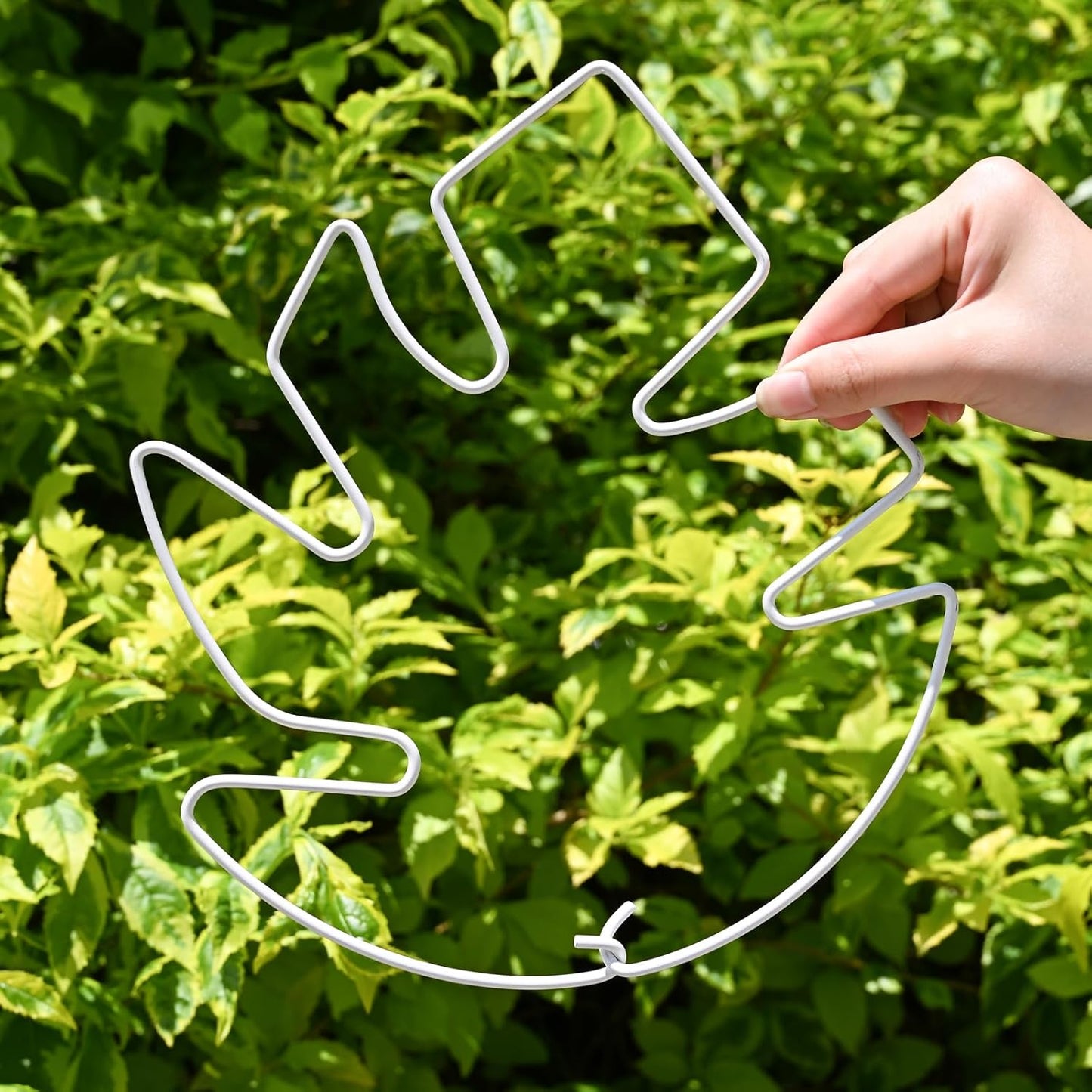 5PCS Monstera Plant Stem Support White - 11x9.4 inches, Durable Adjustable Leaf Supports for Indoor Plants, Fishbone Cactus Stake Holder for Garden Stability-VerdiqueGarden