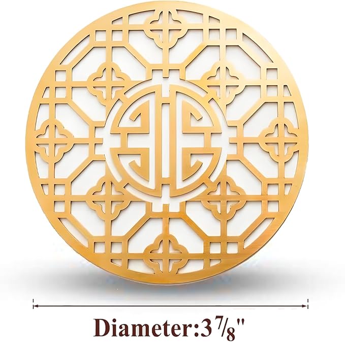 Copper Bird Bath Purification Disk, Water Wiggler for Bird Bath, Bird Bath Copper Disk, 1mm Reinforced 99% Pure Copper Cleaning Disk, Universal Fit for Outdoor Birdbaths, 4 Inch in Diameter (B)-VerdiqueGarden