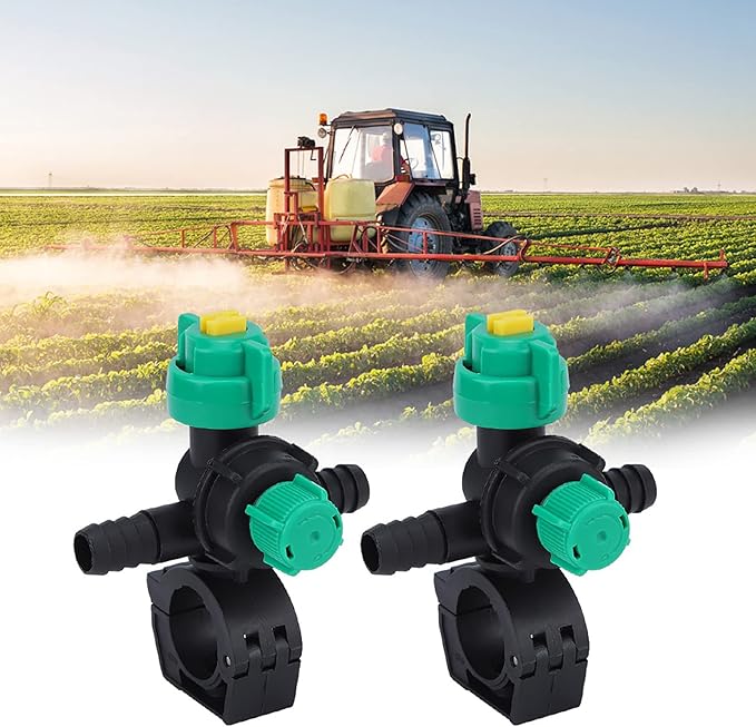 Misting Nozzles, External Thread Agricultural Sprayer Fan Shaped Spraying Nozzle, Hose Drip Irrigation Sprayer Nozzle for Agriculture, 2 Pcs-VerdiqueGarden