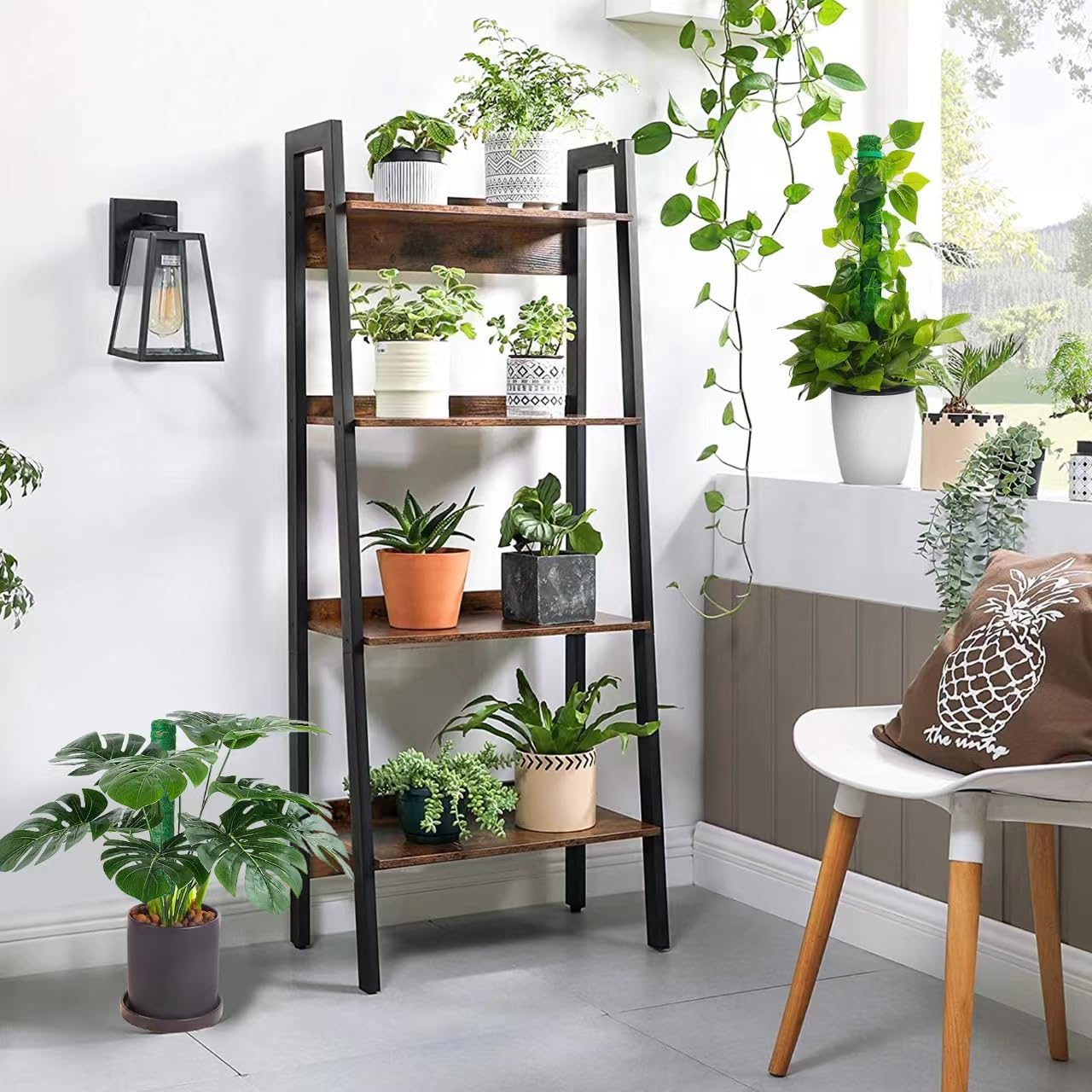 2 Pack Moss Pole, LveSunny 16 Inch Green Stackable Monstera Plant Support, Ideal Moss Poles for Climbing Plants, Moss Pole for Plants Indoor, Plant Support Stakes for Monstera and Potted Plants-VerdiqueGarden