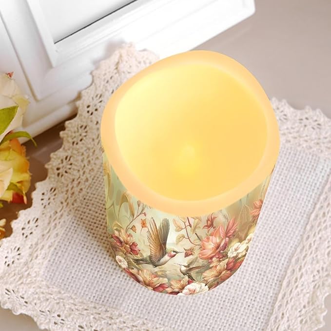 Ystardream Hummingbird Flameless Candle with Remote Control and Timer,Battery Operated Led Candle for Festival Celebration Home Decor,4 Pack Set-VerdiqueGarden