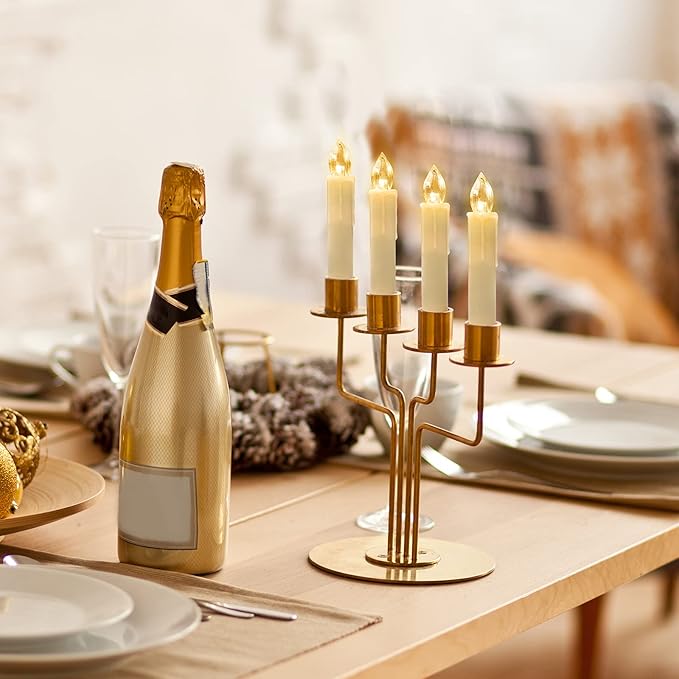 30 PCS Flameless LED Taper Candles Battery Operated Christmas Tree Candle Lights Electric Fake Candles with Remote Timer Perfect for Holiday Home Garden Wedding Parties Decor (30 PCS,Ivory)-VerdiqueGarden