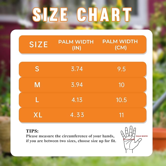 HANDLANDY Leather Gardening Gloves for Women, Thorn Proof Breathable Ladies Rose Pruning Garden Gauntlet Yard Gloves, Gift for Gardeners (Khaki, L)-VerdiqueGarden