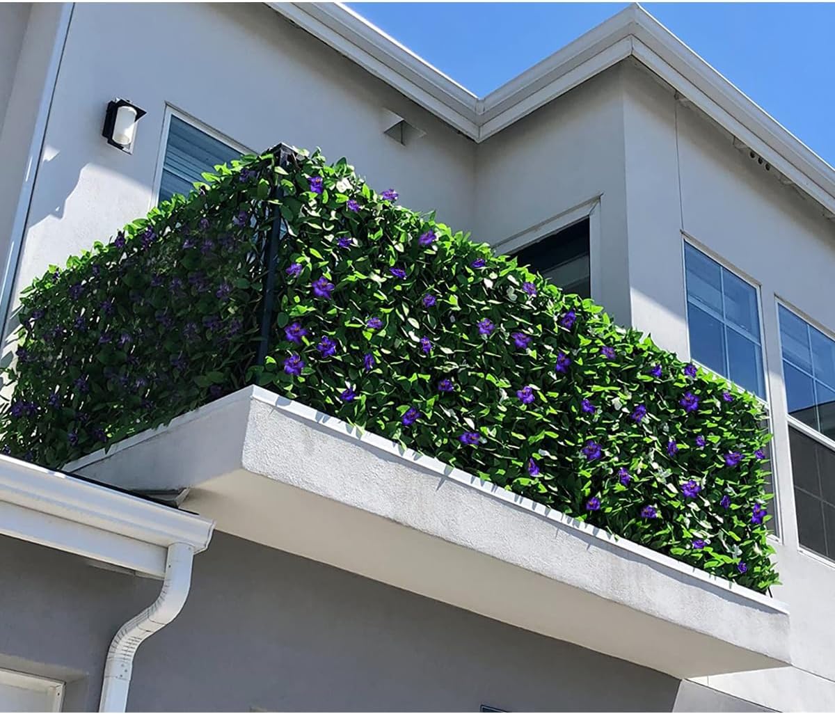 Expandable Fence Privacy Screen for Balcony Patio Outdoor,Decorative Faux Ivy Fencing Panel,Artificial Hedges (Single Sided Leaves)…-VerdiqueGarden