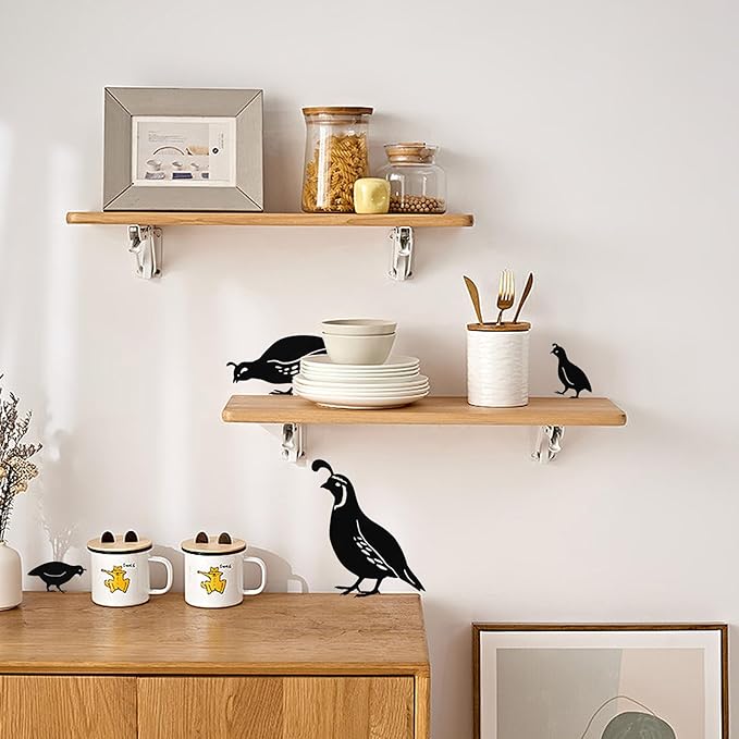 jojofuny 4pcs Garden Quail Stake Bird Yard Art Metal Statue Decor Animals Silhouette Outdoor Decoration Courtyard Ornaments for Lawns Backyard Patio Backyard Pathway-VerdiqueGarden