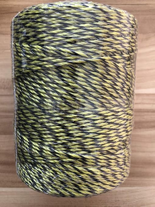 Electric Fence Polywire 1312 Feet,400 Meter,6 Stainless Steel Strands for Reliable Conductivity and Rust Resistance,Portable Electric Fence Rope-VerdiqueGarden