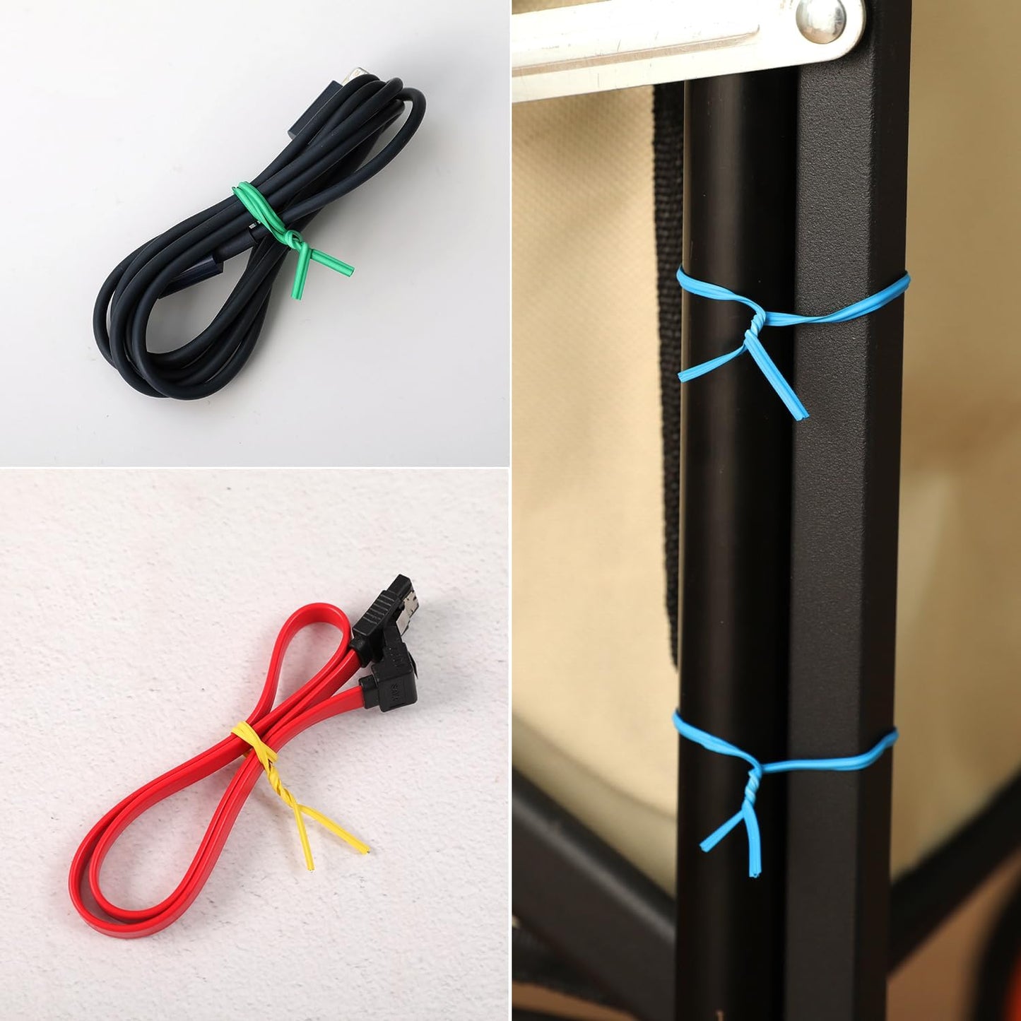 300 Pcs 6 inch Green Plastic Twist Ties, Cable Ties, for Bags, Gardening Tools-VerdiqueGarden