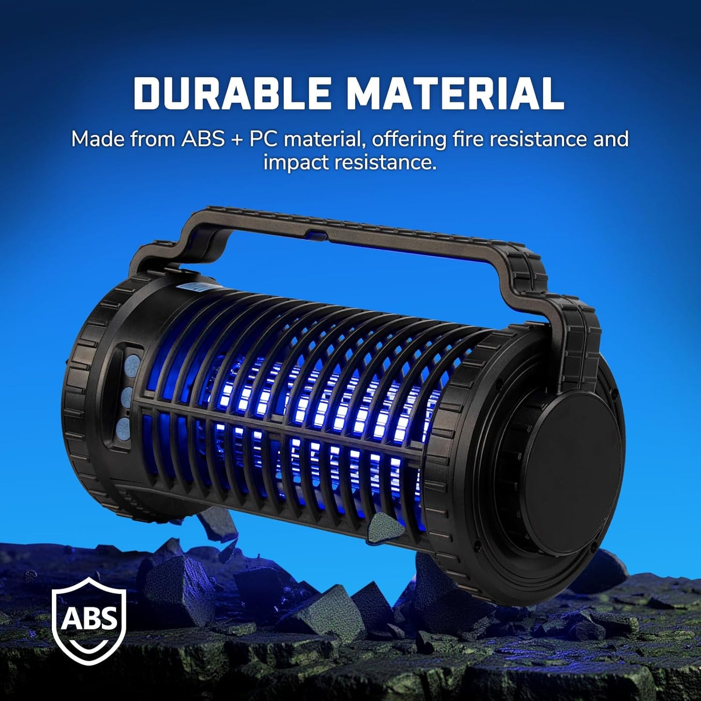 Portable Solar Powered Bug Zapper, 3 Mode (Sensor Auto/UV Light/LED) Mosquito Zapper with 4000mAh Battery, Portable Waterproof Rechargeable Fly Trap for Indoor Outdoor, Home, Patio (Black)-VerdiqueGarden