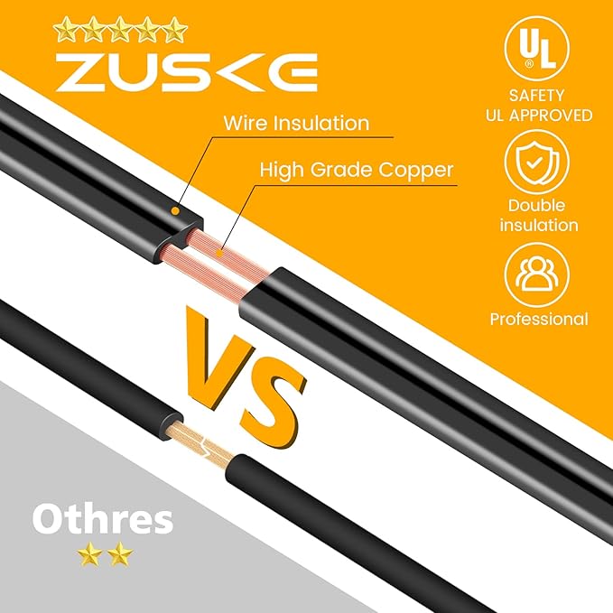 100FT Outdoor String Lights, LED Patio Lights with 50+3 ST38 Vintage Edison Shatterproof Bulbs, IP65 Weatherproof Outside Hanging Lights for Backyard Bistro Cafe Garden(50FTx2)-VerdiqueGarden