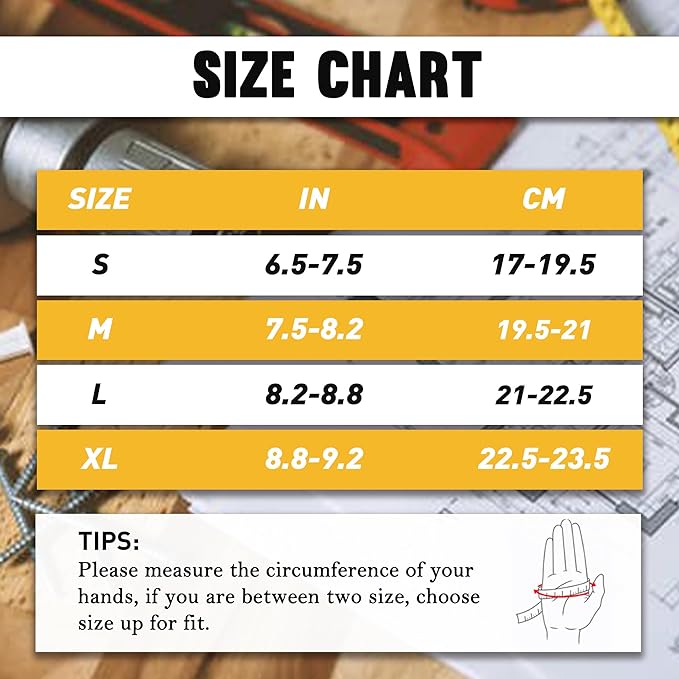 HANDLANDY Leather Work Gloves for Men & Women, Reinforced Durable Garden Gloves, Cowhide Working Glove for Gardening-VerdiqueGarden