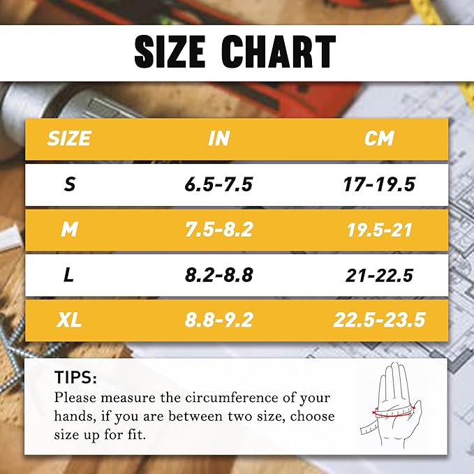 HANDLANDY Leather Work Gloves for Men & Women, Reinforced Durable Garden Gloves, Cowhide Working Glove for Gardening-VerdiqueGarden