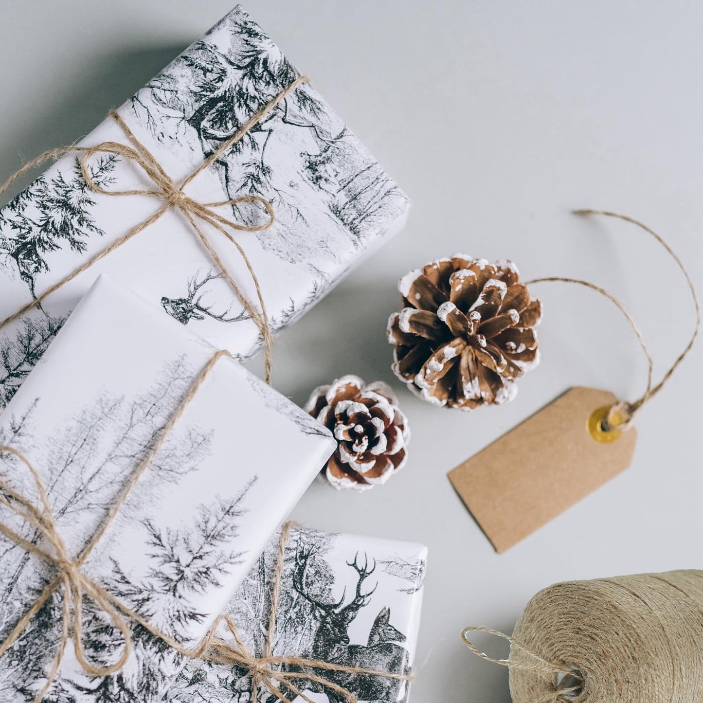 ARISKEY Natural Jute Twine 3mm,1313 Feet Garden String Long Cord Suitable for Crafting and Weaving Projects,Gardening Purposes and Outdoor Heavy-Duty Use-VerdiqueGarden