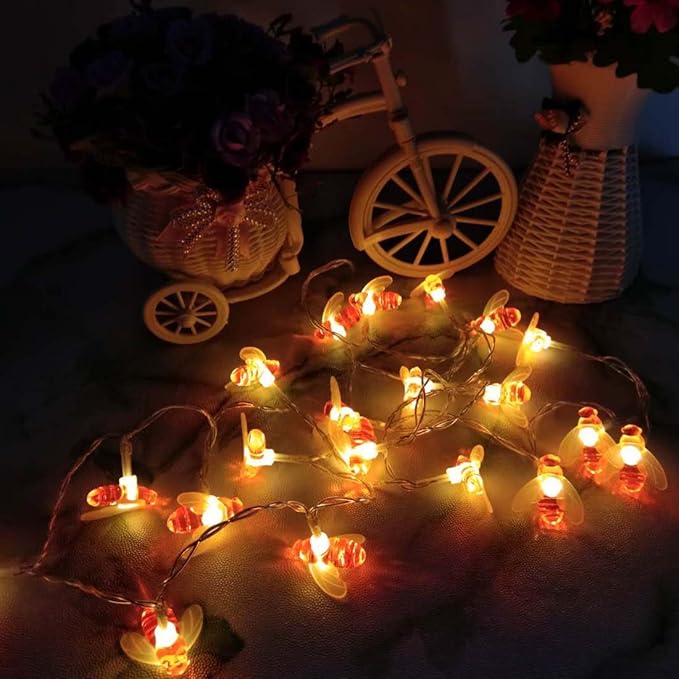 Remote String Lights, 7.5Ft 20 Led Fairy String Lights Battery Operated String Lights for Garden, Patio, Lawn Decoration with Remote Control(Warm White)-VerdiqueGarden