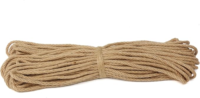 Natural Jute Twine,164 Feet 8mm inch Hemp Twine Rope for Gift Wrapping Craft Plant Garden Christmas Handmade Arts Decoration Packing String Home Decor-VerdiqueGarden
