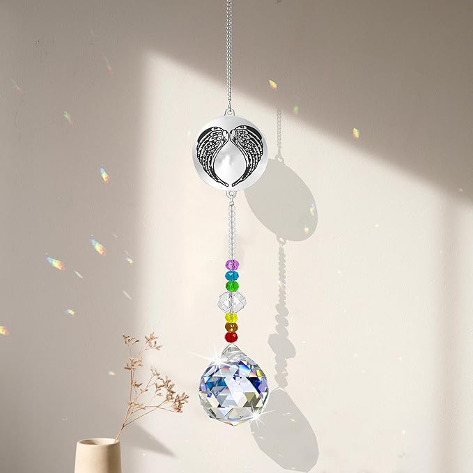 Memorial Gifts Crystal Suncatcher,Unique Sympathy Gifts for Loss of Loved One,Rainbow Maker Bereavement Gifts Box for Loss of Father Mom Dad Son Daughter Husband Brother Grandmother (Son)-VerdiqueGarden