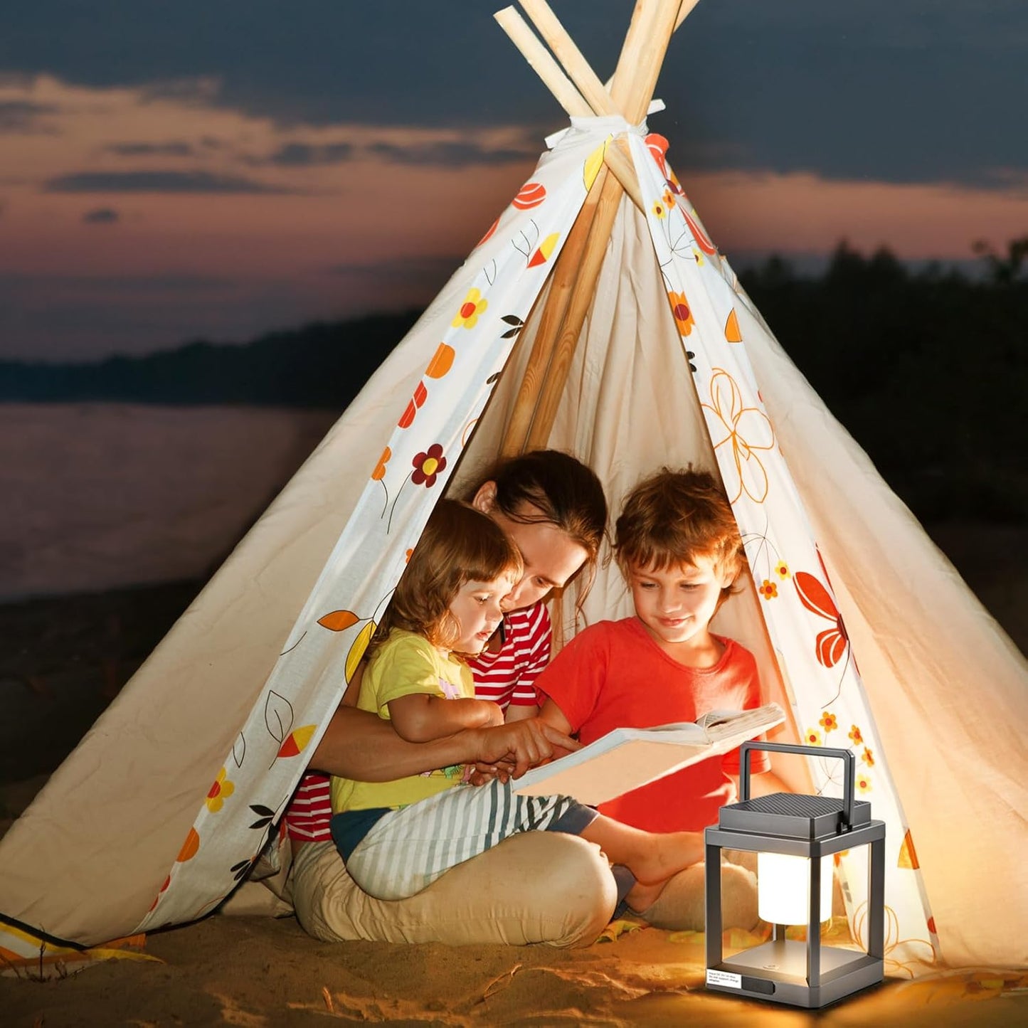 LETRY Solar Outdoor Table Lamp: Outdoor Lanterns for Patio Waterproof,Portable Rechargeable Solar Lamp-VerdiqueGarden