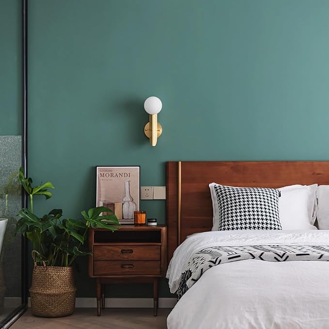 Dimoon 110''x17.7'' Blue Peel and Stick Wallpaper Contact Paper Modern Self Adhesive Wall Paper Removable Renter Friendly Textured Solid Color Shelf Cabinet Vinyl Roll (110''x17.7'',Sapphire Blue)-VerdiqueGarden